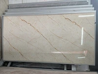 Set van 5 decoratieve panelen gemarmerd beige marmeren bouwmateriaal
