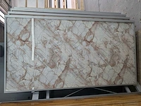 Set van 5 decoratieve tiramisu marmeren panelen bouwmateriaal