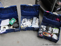 Set van 5 gereedschapskoffers - elektronica componenten, kabels - afbeelding 3 van  3