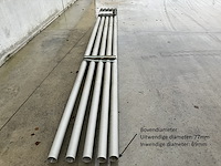 Set van 5 tapse elektriciteitspalen lengte 5,8m - afbeelding 4 van  4