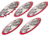 Set van 5 widia 255/30 mm houten schijven red technic - afbeelding 2 van  2