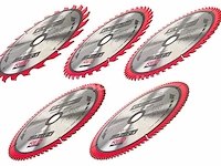Set van 5 widia 255/30 mm houten schijven red technic - afbeelding 2 van  2