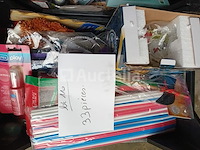 Set van 504 beschermende maskers - nieuw set van 26 mappen - nieuw set van 142 decoratieve items, doe-het-zelf, kleuren enzovoort - nieuw partij 38 deco dolphin - nieuw lot van 41 diverse verkoopartikelen - nieuw lot van 33 stukken - nieuw set van 38 diverse mobiele telefoonhoesjes - nieuw set van 10 pakjes van 25 jumbo rietjes - nieuw - afbeelding 8 van  10