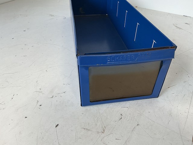 Set van 51 gebruikte metalen schafer magazijnbakken - afbeelding 3 van  5