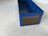 Set van 51 gebruikte metalen schafer magazijnbakken - afbeelding 3 van  5