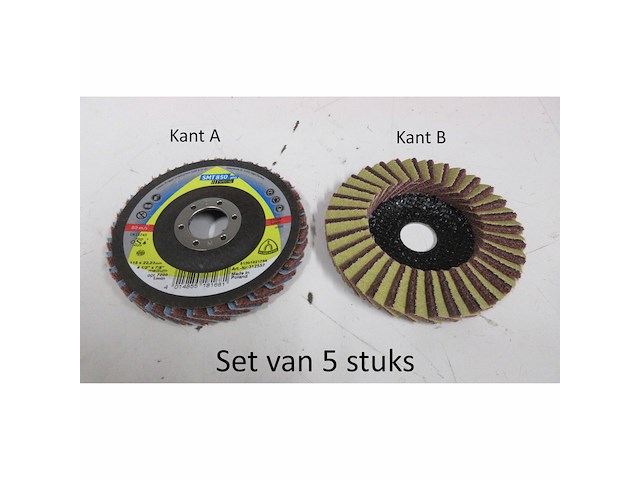 Set van 5klingspor 312557 smt850 lamellenschijf 115x22mm korrel 80 - afbeelding 1 van  1