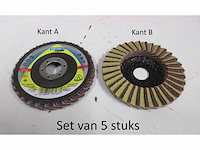 Set van 5klingspor 312557 smt850 lamellenschijf 115x22mm korrel 80 - afbeelding 1 van  1