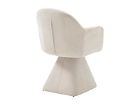Set van 6 draaistoelen met stoffen armleuningen - beige - afbeelding 8 van  8
