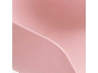 Set van 6 eleganza stoelen met zwarte poten en roze zitting - afbeelding 4 van  5