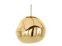 Set van 6 lavalampen in goud met een diameter van 36 cm - afbeelding 1 van  6