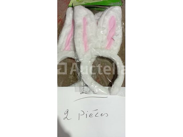 Set van 6 mickey-hoofdbanden - nieuw set van 10 pakketten, set hoofdband en kattenstaart - nieuw set van 6 sets hoofdband + boog + staart - nieuw set van 16 minnie-hoofdbanden - nieuw set van 6 roze panterhoofdband + staartset - nieuw set van 6 pakken konijnenhoofdband + pom pom pom set - nieuw set van 2 pakketten luxe konijnenhoofdband set - nieuw set van 4 pakken hoofdband + panterstaartset - nieuw - afbeelding 9 van  10