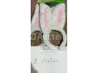 Set van 6 mickey-hoofdbanden - nieuw set van 10 pakketten, set hoofdband en kattenstaart - nieuw set van 6 sets hoofdband + boog + staart - nieuw set van 16 minnie-hoofdbanden - nieuw set van 6 roze panterhoofdband + staartset - nieuw set van 6 pakken konijnenhoofdband + pom pom pom set - nieuw set van 2 pakketten luxe konijnenhoofdband set - nieuw set van 4 pakken hoofdband + panterstaartset - nieuw - afbeelding 9 van  10