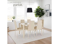 Set van 6 moderne eetkamerstoelen - afbeelding 3 van  5