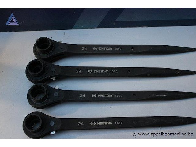 Set van 6 ringsleutels - king tony - 22-24 mm, 1500 - afbeelding 2 van  2