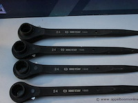 Set van 6 ringsleutels - king tony - 22-24 mm, 1500 - afbeelding 2 van  2