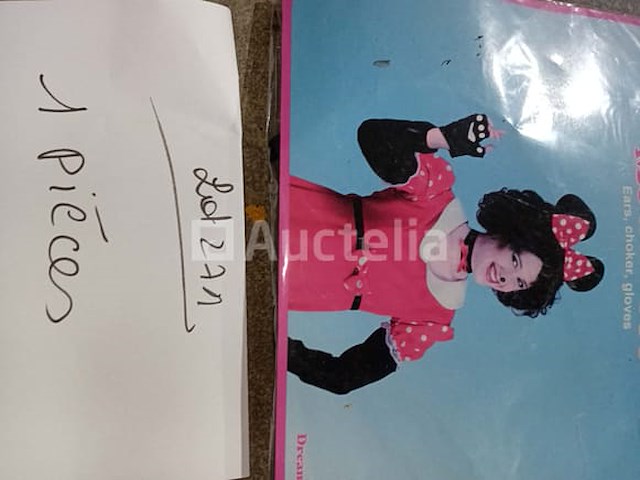 Set van 6 sets hoofdband + strik + panterstaart - nieuw set van 4 pakketten, hoofdband + strik + staart olifant - nieuw set van 5 pakken luxe kermishandschoenen - nieuwe diverse modellen set van 12 pakketten, set hoofdband + strik + staart, verschillende dieren - nieuw set van 43 pakketten carnavals- en feestdecoratie-items - nieuw set van 6 grote gigantische vergrootglas kermisitems - nieuw 1 set prachtige minnie carnival-accessoires - nieuw set van 9 verschillende dassen - nieuw - afbeelding 4 van  8