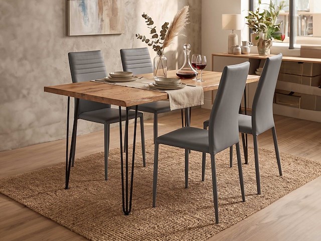 Set van 6 stoelen broadway - grijs - afbeelding 2 van  6