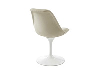 Set van 6 stoelen met textuur en stalen draaistoelen - beige & wit - afbeelding 10 van  10