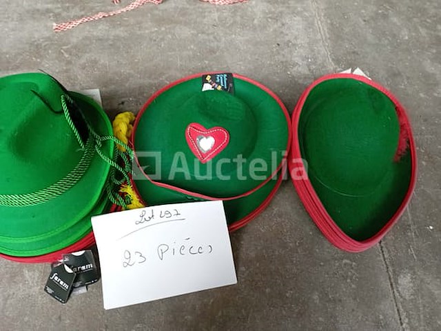 Set van 68 luxe carnavalshoeden tirol oberbayern - nieuw set van 23 luxe carnavalshoeden tirol oberbayern - nieuw - afbeelding 1 van  2
