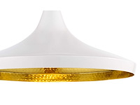 Set van 7 brede hanglampen van 36 cm diameter wit - afbeelding 2 van  3