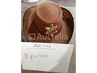 Set van 7 cowboyhoeden - nieuwe set van 6 strocowboyhoeden - nieuwe set van 8 cowboyhoeden - nieuw set van 3 cowboyhoeden - nieuwe set van 3 cowboyhoeden - nieuwe lot van 12 hoogwaardige cowboyhoeden - nieuw - afbeelding 5 van  6