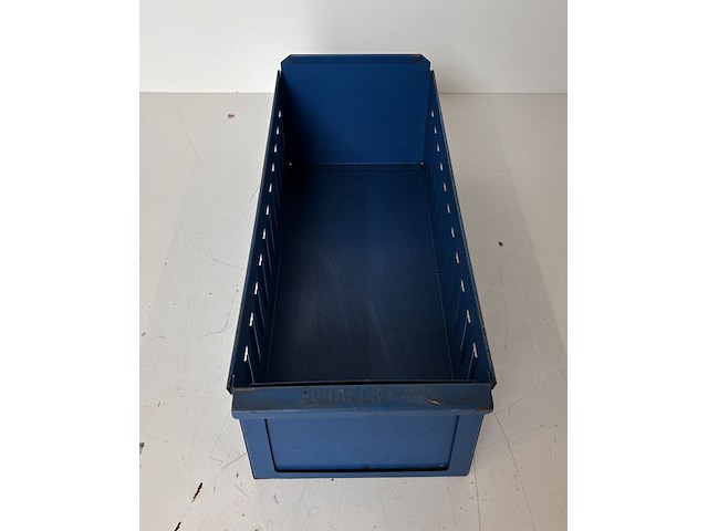 Set van 70 gebruikte metalen schafer magazijnbakken - afbeelding 1 van  5