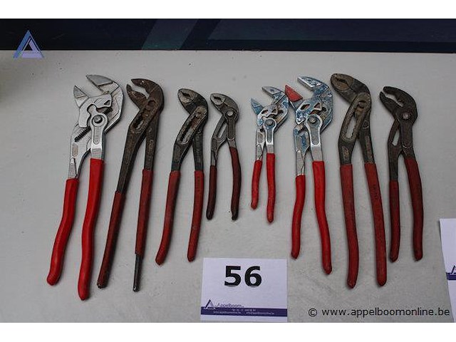 Set van 8 waterpomptangen - knipex - diverse maten - afbeelding 1 van  3