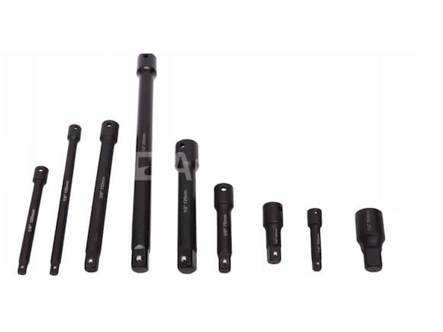 Set van 9 falon tech impactsleutelverlengingen - afbeelding 1 van  1