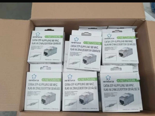 Set van 98 rj45 rechte geïntegreerde modules (98x) - afbeelding 3 van  3