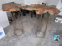 Set van hoge tafels