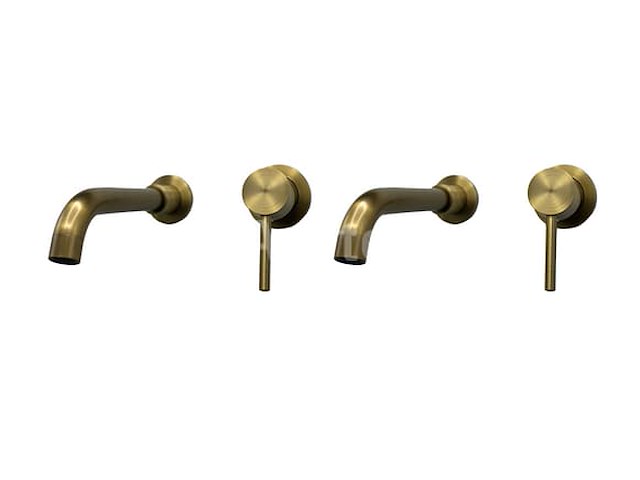 Set van inbouw mengkranen - verchroomd rvs - afbeelding 5 van  7