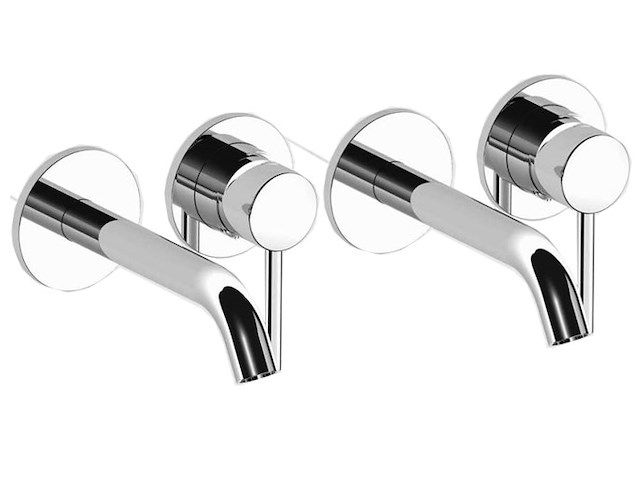 Set van inbouw mengkranen - verchroomd rvs - afbeelding 1 van  7