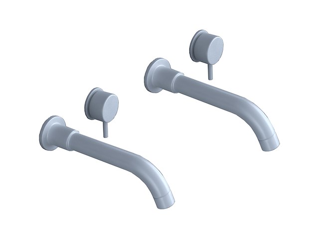 Set van inbouw mengkranen - verchroomd rvs - afbeelding 4 van  7