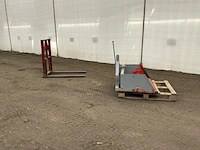 Set van palletvork en kipbak