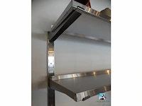 Set van roestvrij stalen wandplanken - afbeelding 2 van  4