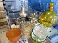 Set van verschillende glazen + plank - afbeelding 8 van  15