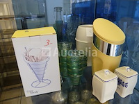 Set van verschillende glazen + plank - afbeelding 12 van  15