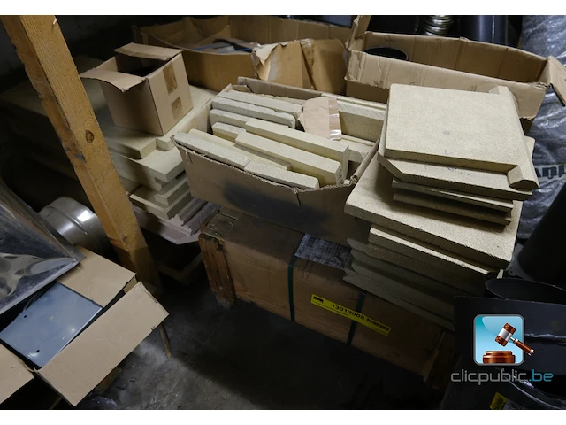 Set van vuurvaste stenen en platen - afbeelding 1 van  6