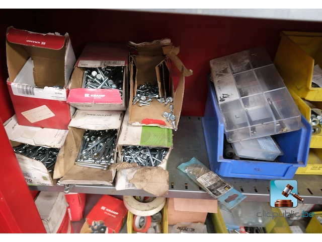 Set van werkplaatskasten met inhoud - afbeelding 13 van  18