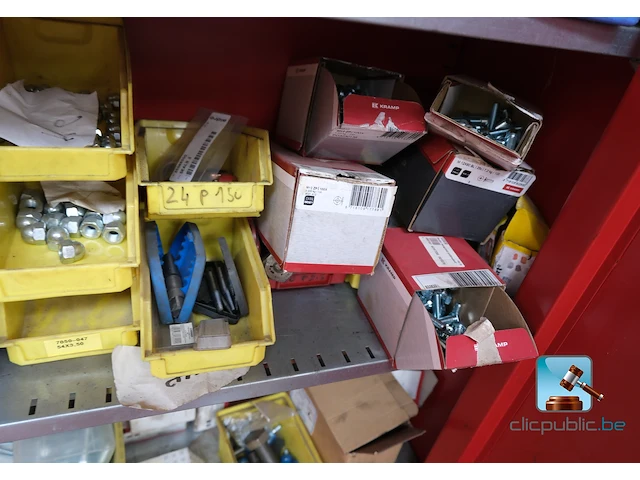 Set van werkplaatskasten met inhoud - afbeelding 14 van  18