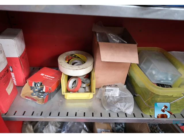 Set van werkplaatskasten met inhoud - afbeelding 15 van  18