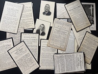 Setje antieke doodsprentjes - afbeelding 1 van  2