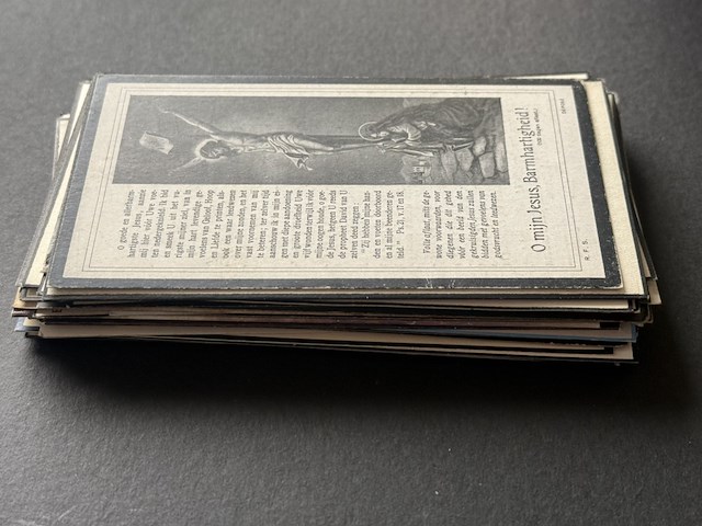 Setje antieke doodsprentjes - afbeelding 2 van  2