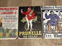 Setje retro-metalen sierborden - afbeelding 1 van  1