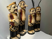 Setje van 4 semar beeldjes (antiek) - afbeelding 2 van  4