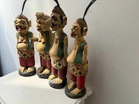 Setje van 4 semar beeldjes (antiek) - afbeelding 3 van  3