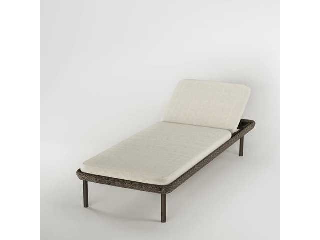 Sets van 2 bali strandbedden outlet (expo) - beige touw en wasbare witte stof - afbeelding 2 van  5