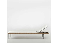 Sets van 2 bali strandbedden outlet (expo) - beige touw en wasbare witte stof - afbeelding 3 van  5