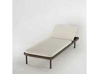Sets van 2 bali strandbedden outlet (expo) - beige touw en wasbare witte stof