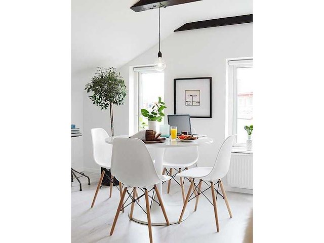 Sets van 2 dsw eames white inspiration stoelen - afbeelding 3 van  6